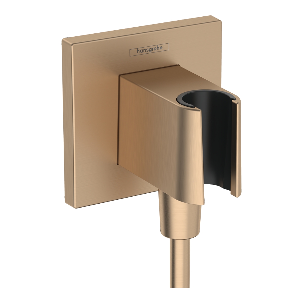 Купить Hansgrohe FixFit E Держатель душа шлифованная бронза 26889140 в магазине wardena.ru