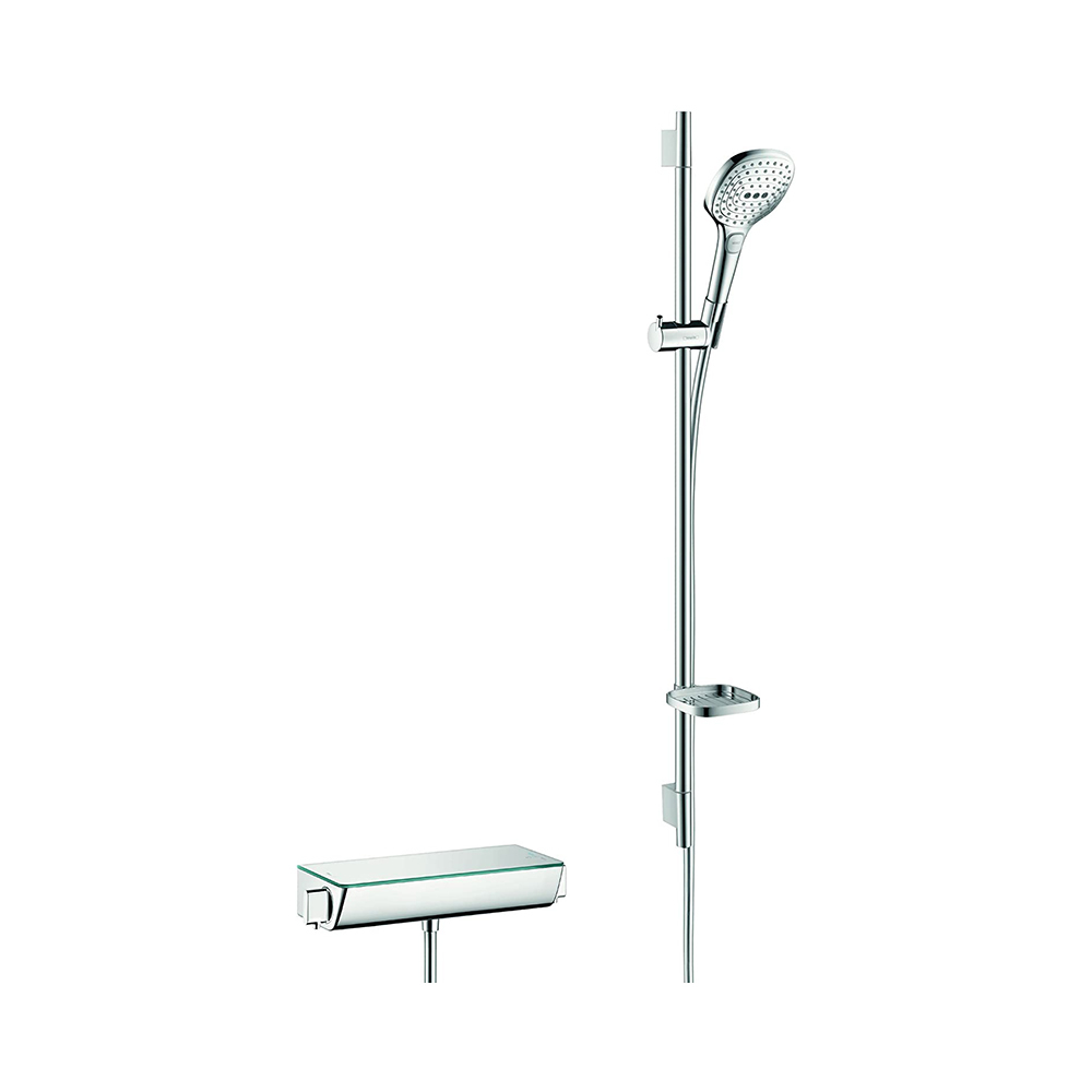Купить Hansgrohe Raindance Select E 120 Душевой набор хром-белый матовый 27039400 в магазине wardena.ru