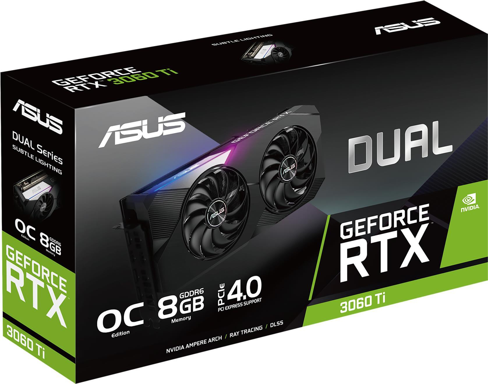 Купить ASUS DUAL-RTX3060TI-O8G-MINI-V2 - Grafikkarten - GF RTX 3060 Ti - 8 GB GDDR6 - PCIe 4.0 - HDMI, 3 x DisplayPort (90YV0FT2-M0NA00) в магазине wardena.ru