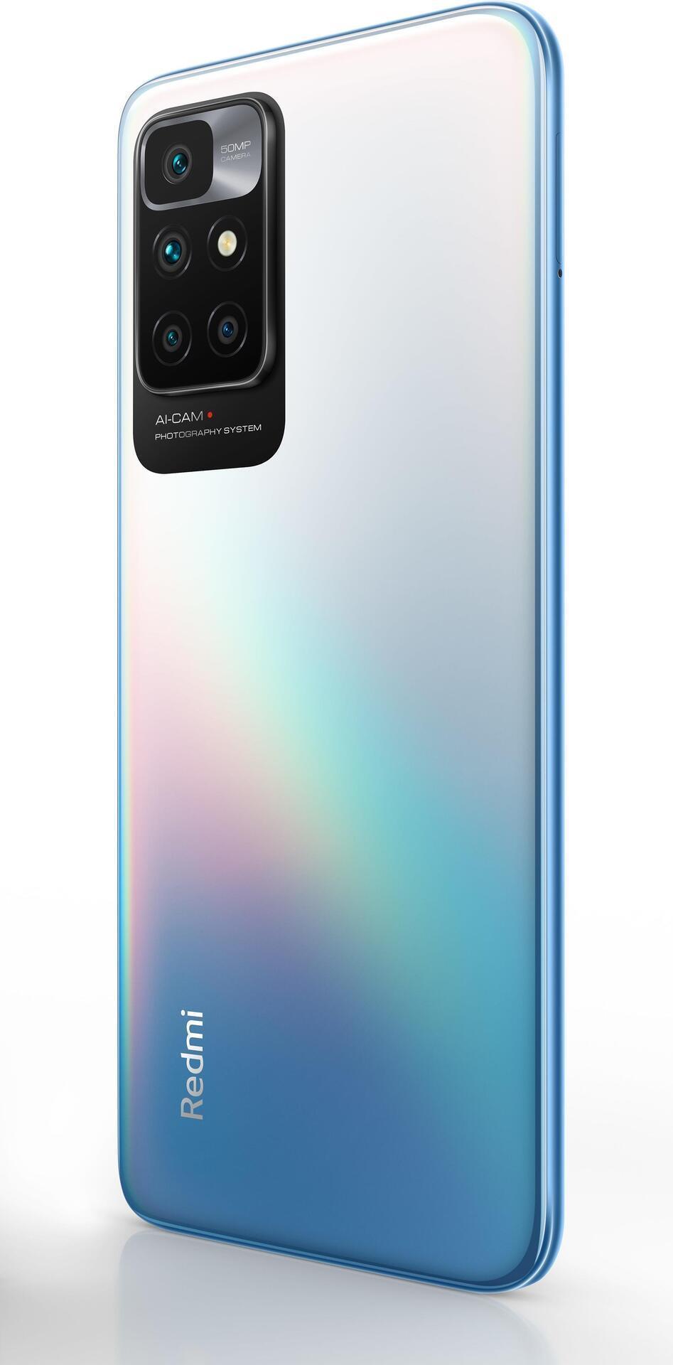 Купить Xiaomi Redmi 10 - 4G Smartphone - Dual-SIM - RAM 4 GB / Internal Memory 64 GB - microSD slot - 6.5" - 2400 x 1080 Pixel (90 Hz) - 4x x Rückkamera 50 MP, 8 MP, 2 MP, 2 MP - front camera 8 MP - Sea Blue (MZB09P5EU) в магазине wardena.ru