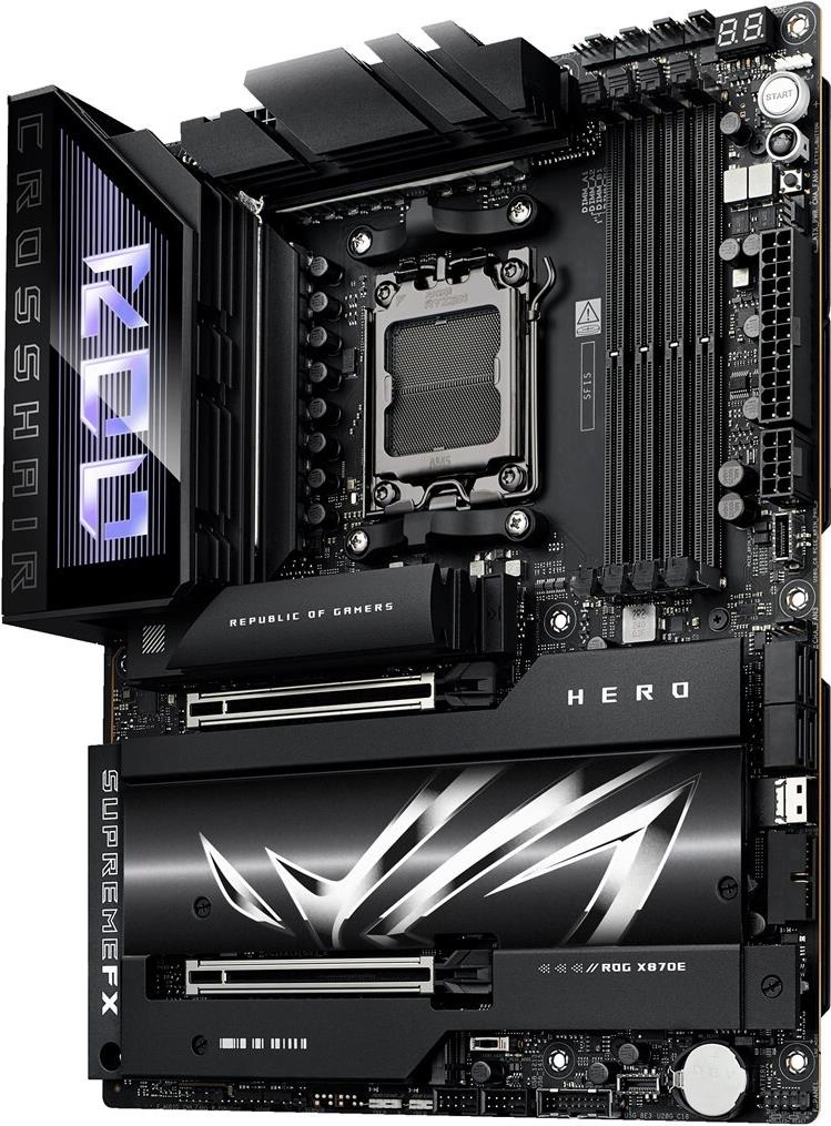 Купить ASUS ROG CROSSHAIR X870E HERO - X870/AM5/DDR5/ATX (90MB1IE0-M0EAY0) в магазине wardena.ru