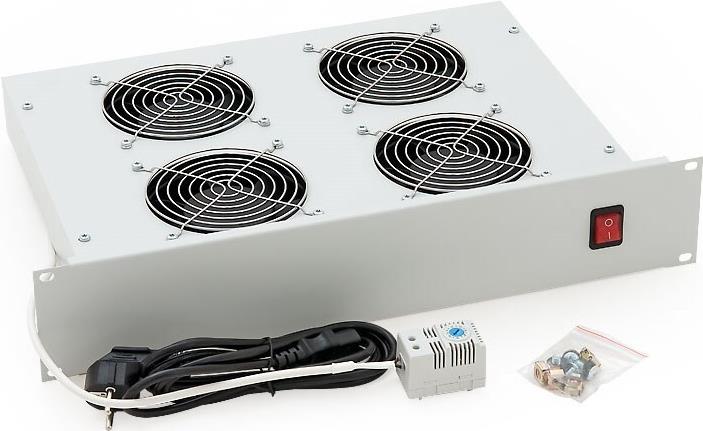 Купить Triton - Rack-Lüftereinsatz (230 V) mit 4 Lüftern - RAL 7035 - Lichtgrau - 2U (RAC-CH-X02-A1) в магазине wardena.ru