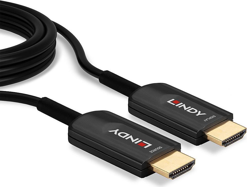 Купить Lindy - Ultra High Speed - HDMI-Kabel - HDMI männlich bis HDMI männlich - 15 m - Hybrid Kupfer/Kohlefaser - Schwarz - rund, unterstützt 8K 60 Hz (7680 x 4320), unterstützt 4K 120 Hz (3840 x 2160) (38381) в магазине wardena.ru