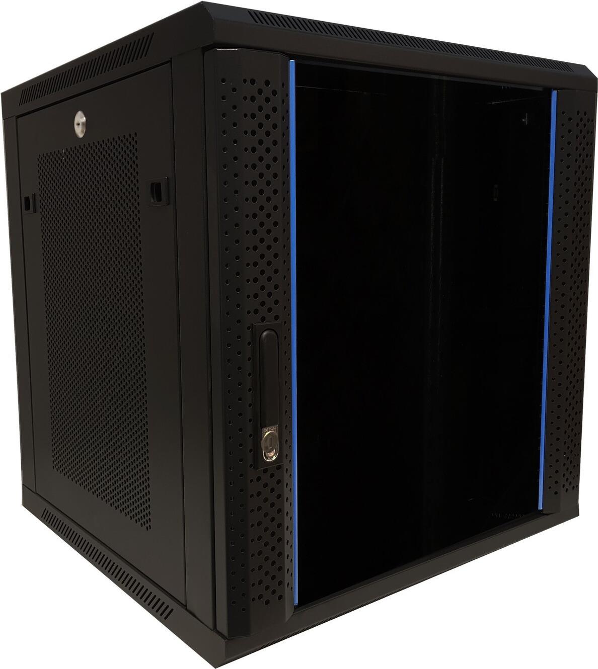 Купить DSIT 12 HE Serverschrank, 19” Wandgehäuse mit Glastür und Perforierte Seitenwände (BxTxH) 600 x 600 x 635mm (DS6612ZP) в магазине wardena.ru
