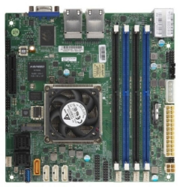 Купить Motherboard Supermicro MBD-A2SDi-8C+-HLN4F SoC FCBGA1310 Intel Atom C3758 FCBGA1310 SATA M.2 DDR4 IPMI в магазине wardena.ru