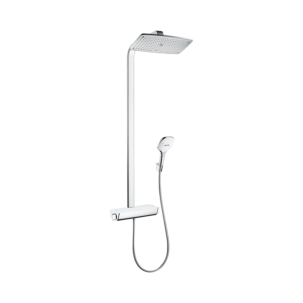 Купить Hansgrohe Raindance E Showerpipe 360 1jet EcoSmart 9 л/мин с термостатом хром 27286000 в магазине wardena.ru