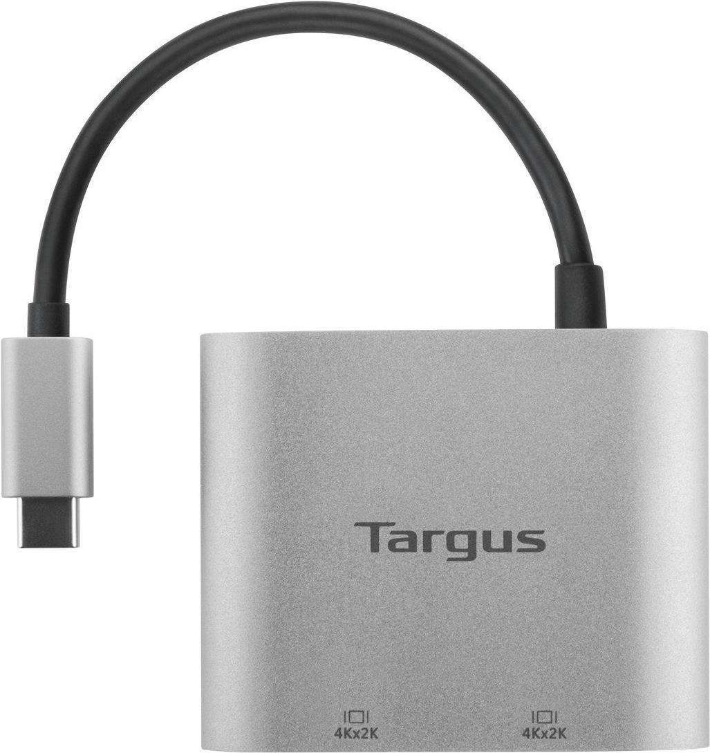 Купить Targus Dual Video Adapter - Videoschnittstellen-Converter - HDMI / USB - USB-C (M) bis HDMI (W) - Silber - 4K Unterstützung (ACA947EU) в магазине wardena.ru