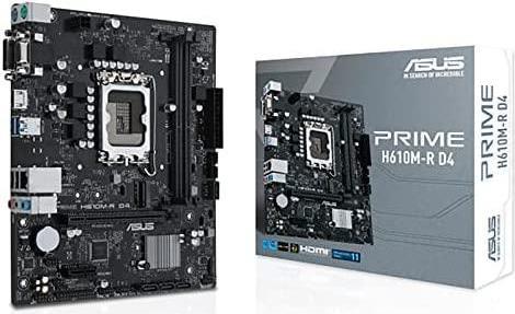 Купить ASUS PRIME H610M-R D4 - Motherboard - micro ATX - LGA1700-Sockel - H610 Chipsatz - USB 3.2 Gen 1 - Gigabit LAN - Onboard-Grafik (CPU erforderlich) - HD Audio (8-Kanal) (90MB1B40-M0ECY0) в магазине wardena.ru