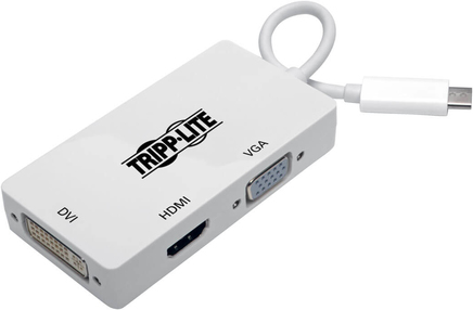 Купить Tripp Lite U444-06N-HDV4K USB-C-Multiport-Adapter (Stecker/3 Buchsen) - 4K HDMI - DVI - VGA - HDCP - Weiß (U444-06N-HDV4K) в магазине wardena.ru