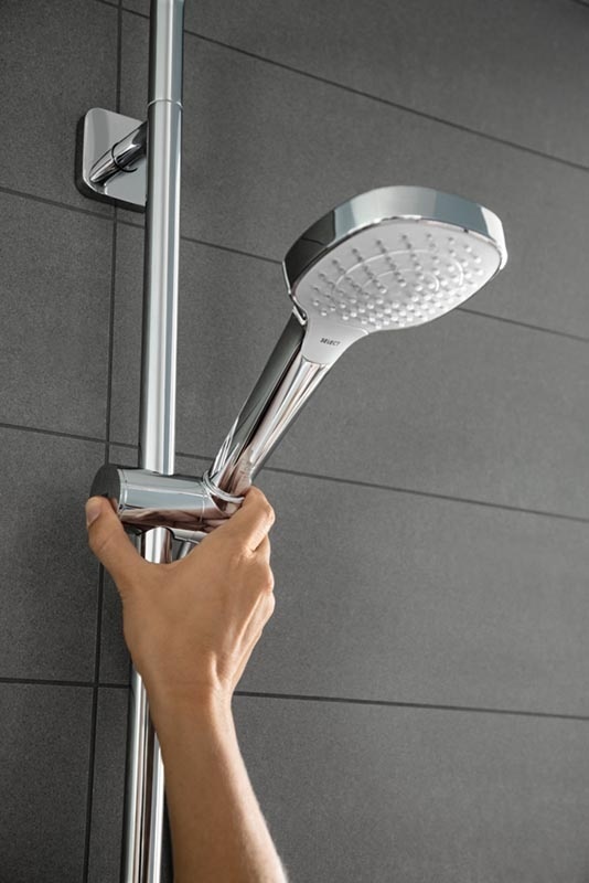 Купить Hansgrohe Croma Select E Multi  ручной душ хром-белый матовый 26810400 в магазине wardena.ru