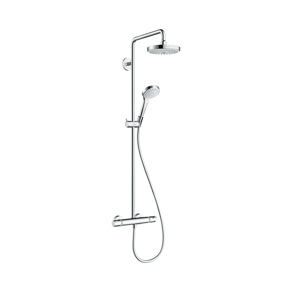 Купить Hansgrohe Croma Select S 180 2jet душевая система хром-белый матовый 27253400 в магазине wardena.ru
