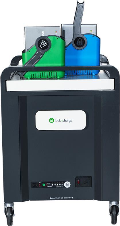 Купить LocknCharge Carrier 40 Wagen zur Verwaltung tragbarer Geräte Schwarz - Blau - Grün - Grau (LNC10392) в магазине wardena.ru