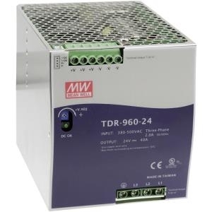 Купить MEAN WELL TDR-960-24 - 340 - 550 V - 47 - 63 Hz - 2A/400VAC - 1.4A/500VAC - Aktiv - Überspannung - Überhitzung - Überladung - Kurzschluss - Passiv (TDR-960-24) в магазине wardena.ru