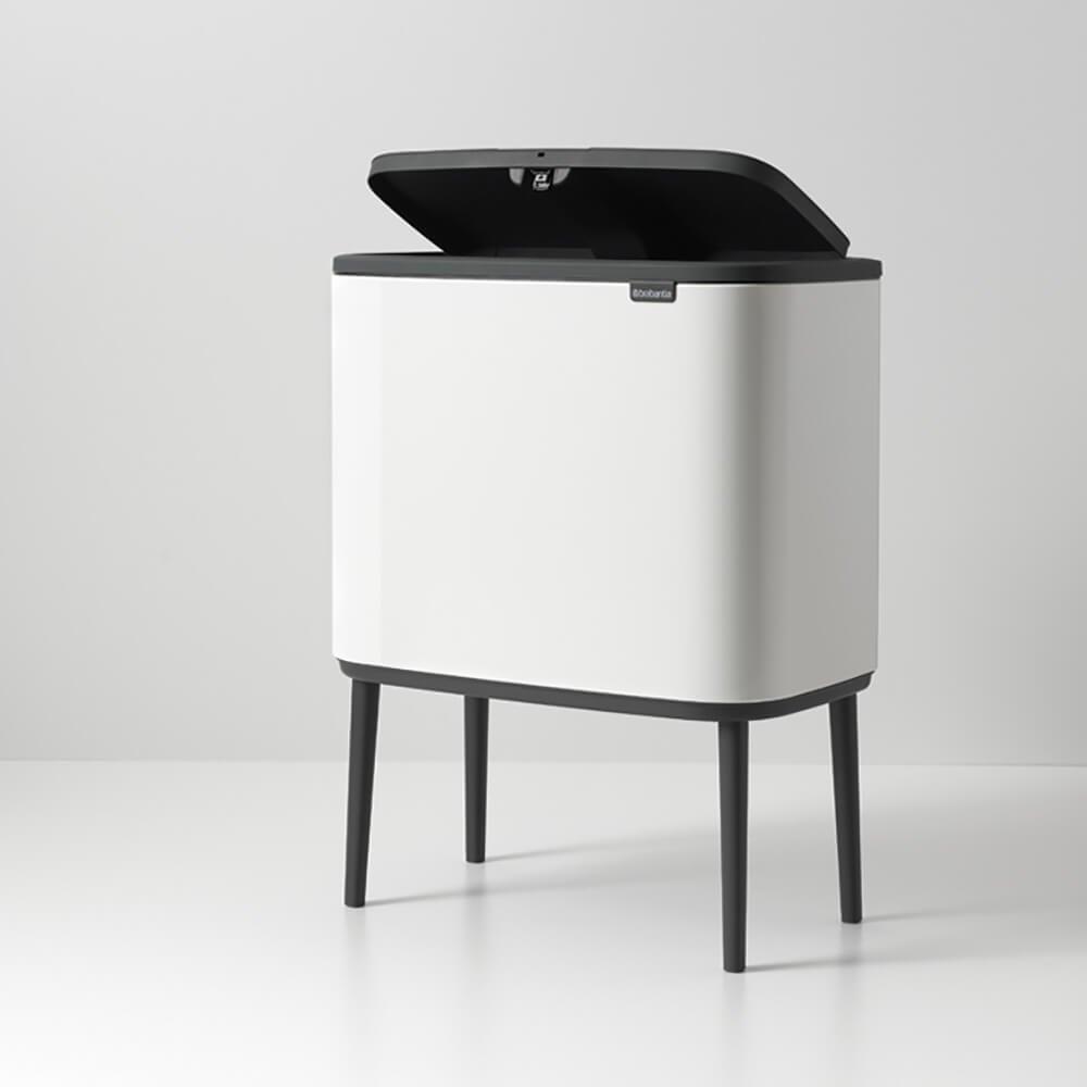 Купить Brabantia 313523 Mülleimer 33 l Rechteckig Edelstahl Schwarz - Weiß (31 35 23) в магазине wardena.ru