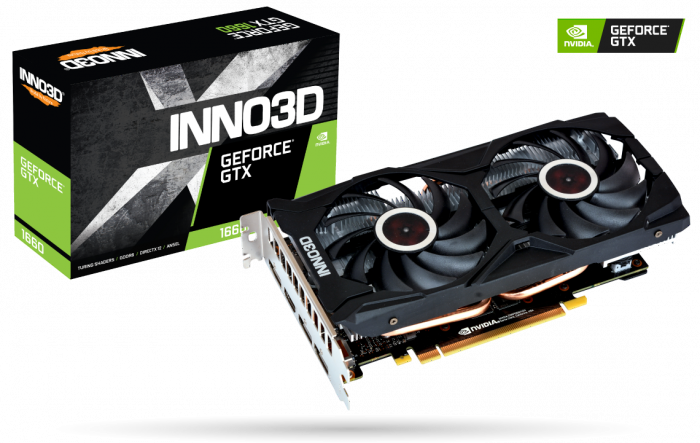 Купить Inno3D GEFORCE GTX 1660 TWIN X2 - GeForce GTX 1660 - 6 GB - GDDR5 - 192 Bit - 7680 x 4320 Pixel - PCI Express x16 3.0 (N16602-06D5-1521VA15L) в магазине wardena.ru