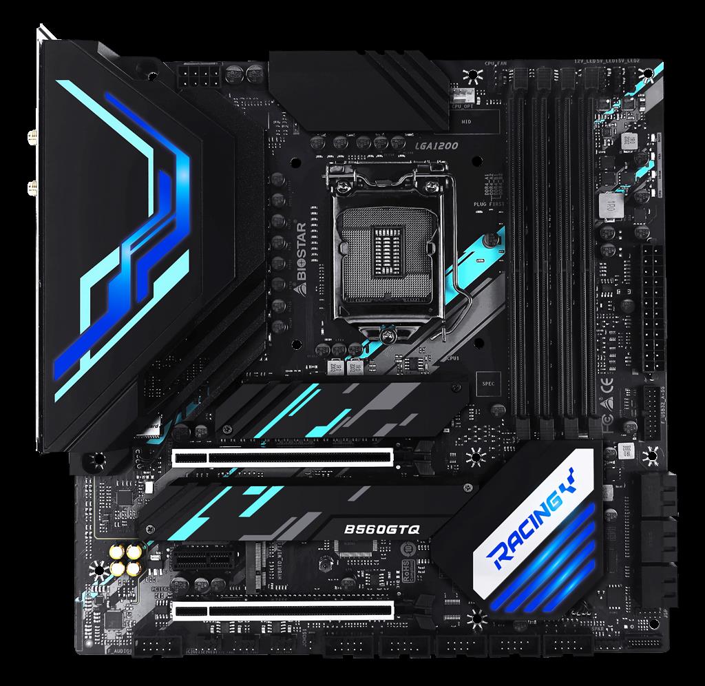 Купить Biostar RACING B560GTQ - Motherboard - micro ATX - LGA1200-Sockel - B560 - USB 3.2 Gen 1, USB 3.2 Gen 2, USB-C Gen 2x2 - 2.5 Gigabit LAN - Onboard-Grafik (CPU erforderlich) - HD Audio (8-Kanal) в магазине wardena.ru
