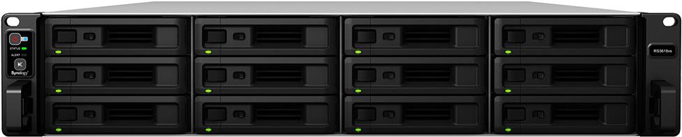 Купить Synology RackStation RS3618XS - NAS-Server - 12 Schächte - Rack - einbaufähig - SATA 6Gb/s - RAID 0, 1, 5, 6, 10, JBOD, RAID F1 - RAM 8 GB - Gigabit Ethernet - iSCSI - 2U в магазине wardena.ru