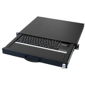 Купить Aixcase AIX-19K1UKDETP-B - Tastaturschublade mit Tastatur und integriertes Touchpad mit zwei Maustasten - Schwarz, RAL 9005 - 1U - USB - 48.3 cm ( 48,30cm (19") ) в магазине wardena.ru