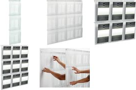 Купить helit Wanddisplay "the placativ", 9 x DIN A4 hoch, glasklar aus Polystyrol, Fachmaße: (B)245 x (T)35 x (H)235 mm, - 1 Stück (H6812102) в магазине wardena.ru