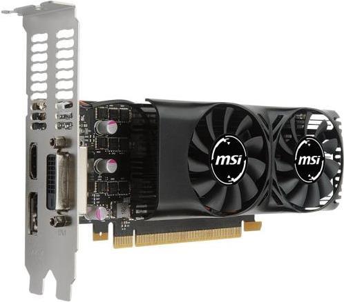 Купить MSI GTX1050 TI 4GT LP 4096MB,PCI-E,DVI,HDMI,DP,LP (V809-2404R) в магазине wardena.ru