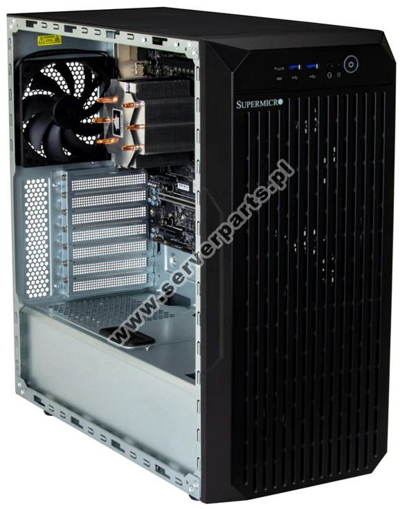 Купить Server Supermicro SYS-C542i-11302U • CSE-GS3B-000NBP • C9B860-MW • Mid-Tower в магазине wardena.ru