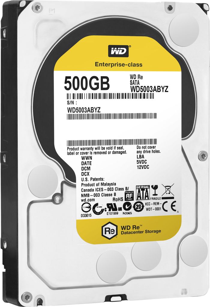 Купить Western Digital RE 500GB 3.5" SATA III - Serial ATA III - 500 GB - 88.9 mm (3.5 ") - 6.4 W - 6.5 W - 4.4 W (WD5003ABYZ) в магазине wardena.ru