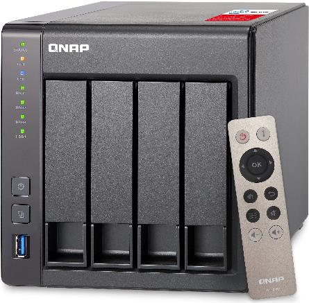 Купить QNAP TS-451+ - NAS-Server - SATA 6Gb/s - RAID 0, 1, 5, 6, 10, JBOD, 5 Hot Spare - Gigabit Ethernet - iSCSI (TS-451+-2G) в магазине wardena.ru