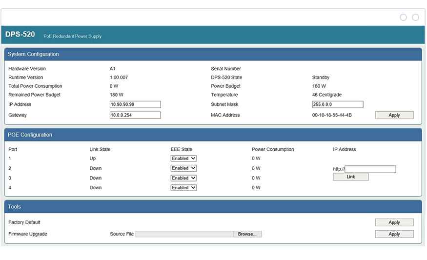 Купить D-Link DPS-520 Externes redundantes Netzteil (DPS-520) в магазине wardena.ru