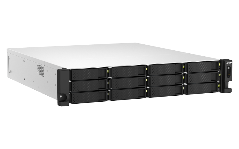Купить QNAP TS-h1887XU-RP NAS Rack (2U) Eingebauter Ethernet-Anschluss Schwarz - Weiß E-2334 (TS-H1887XU-RP-E2334-16G) в магазине wardena.ru