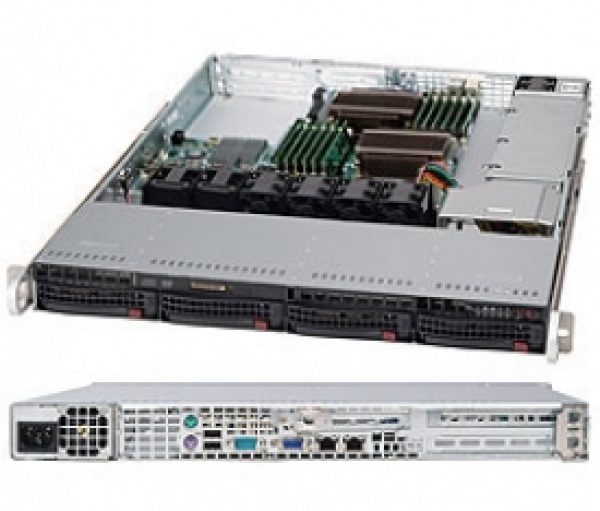 Купить Chassis Supermicro CSE-815TQC-605WB 1U 600W Hot-Swap 4xHDD SATA/SAS в магазине wardena.ru