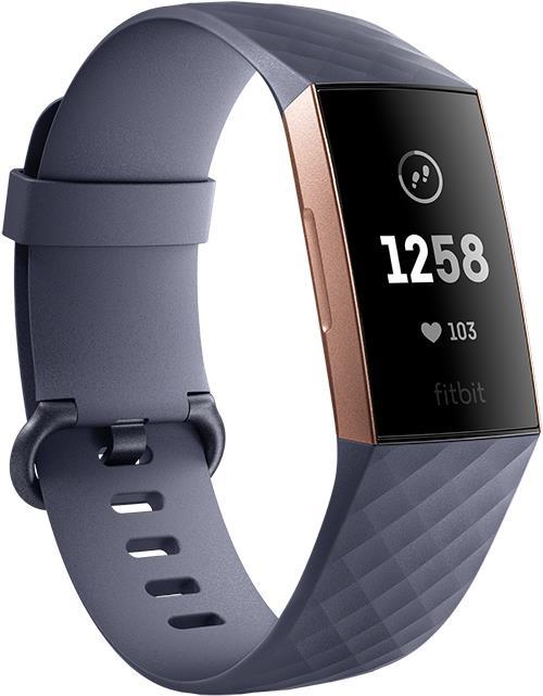 Купить Fitbit Charge 3 Wristband activity tracker Verkabelt & Kabellos Blau - Grau - Rose Gold (FB409RGGY-EU) в магазине wardena.ru