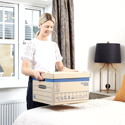 Купить Fellowes SmoothMove™ Prime FastFold® Umzugsbox 29x38x43 cm (47L) - Aufbewahrungsbox - Natürlich/Natur - Rechteckig - Karton - Muster - 47 l (6204001) в магазине wardena.ru