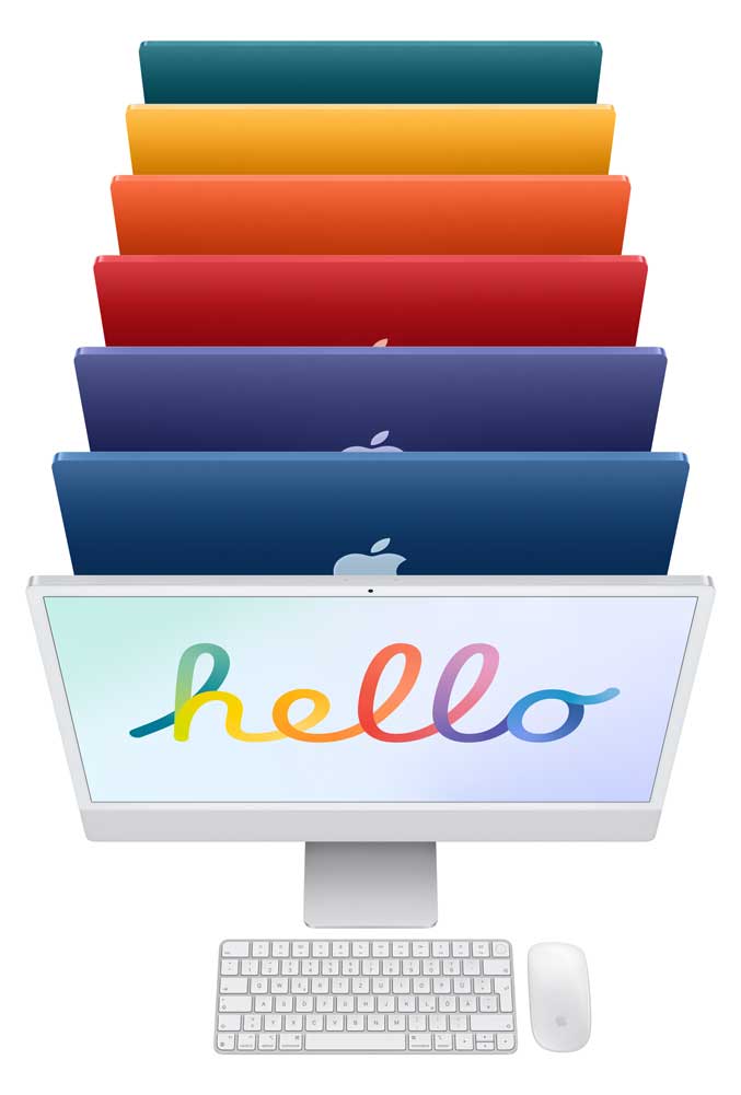 Купить Apple iMac 61cm(24‘‘) M1 Silber CTO 8-Core CPU (16GB,2TB) (Z12R-012000) в магазине wardena.ru