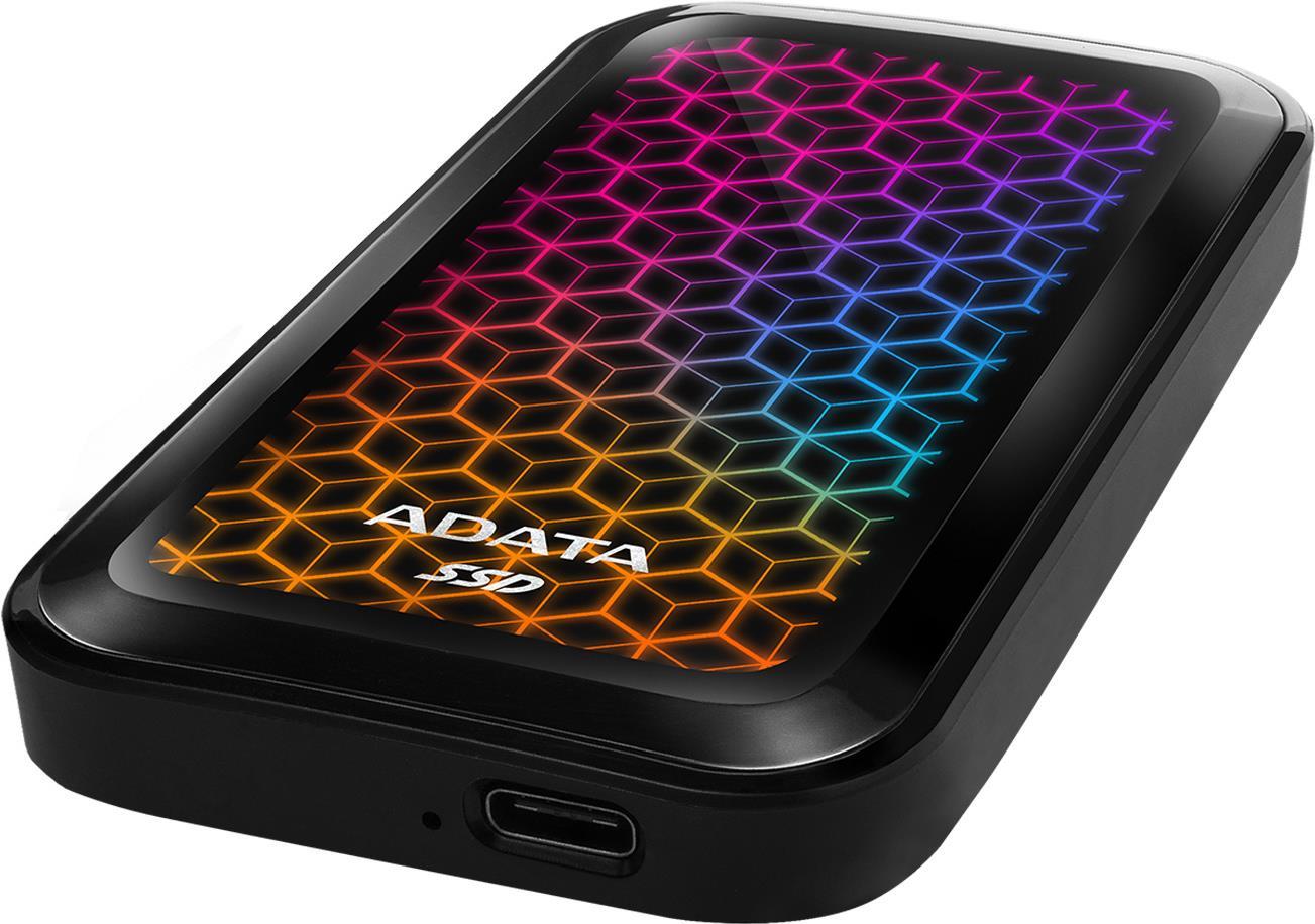 Купить ADATA SE770G - SSD - 1 TB - extern (tragbar) - USB 3.2 Gen 2 (USB-C Steckverbinder) - Schwarz (ASE770G-1TU32G2-CBK) в магазине wardena.ru