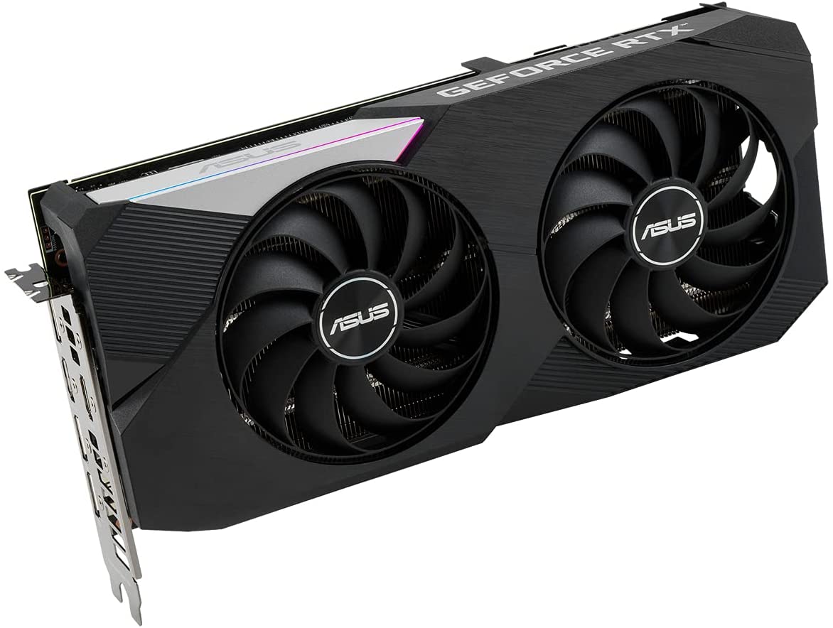 Купить ASUS DUAL-RTX3060TI-O8G-V2 - OC Edition - Grafikkarten - GF RTX 3060 Ti - 8GB GDDR6 - PCIe 4,0 - 2 x HDMI, 3 x DisplayPort (90YV0G1J-M0NA00) в магазине wardena.ru