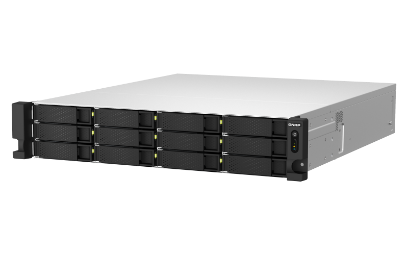 Купить QNAP TS-h1887XU-RP NAS Rack (2U) Eingebauter Ethernet-Anschluss Schwarz - Weiß E-2334 (TS-H1887XU-RP-E2334-16G) в магазине wardena.ru