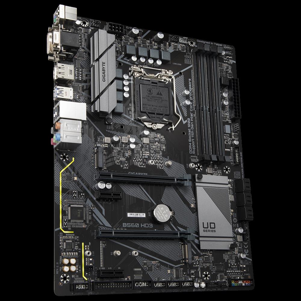 Купить Gigabyte B560 HD3 - Intel - LGA 1200 - Intel® Celeron® - Intel® Core™ i3 - Intel Core i5 - Intel Core i7 - Intel Core i9 - Intel® Pentium® - LGA 1200 (Socket H5) - DDR4-SDRAM - 128 GB (B560 HD3) в магазине wardena.ru