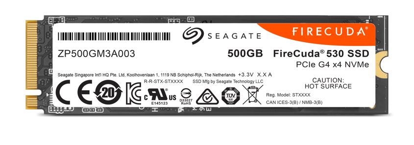 Купить Seagate FireCuda 530 NVMe SSD, PCIe 4.0 M.2 Typ 2280 - 500 GB (ZP500GM3A013) в магазине wardena.ru