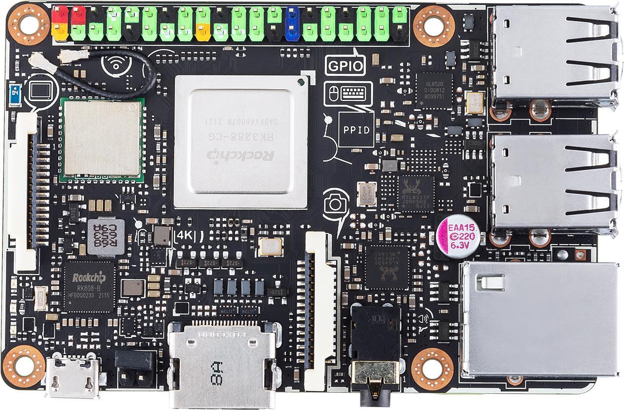 Купить ASUS Tinker Board S R2.0 - Einplatinenrechner - Rockchip RK3288-CG.W - RAM 2 GB - Flash 16 GB - 802.11b/g/n, Bluetooth 4.2 EDR (90ME03H1-M0EAY0) в магазине wardena.ru