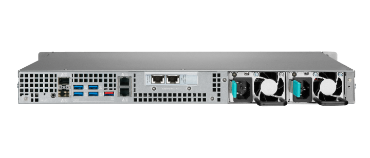 Купить QNAP TS-h977XU-RP 3700X Eingebauter Ethernet-Anschluss Rack (1U) Schwarz - Grau NAS (TS-H977XU-RP-3700X-32G) в магазине wardena.ru