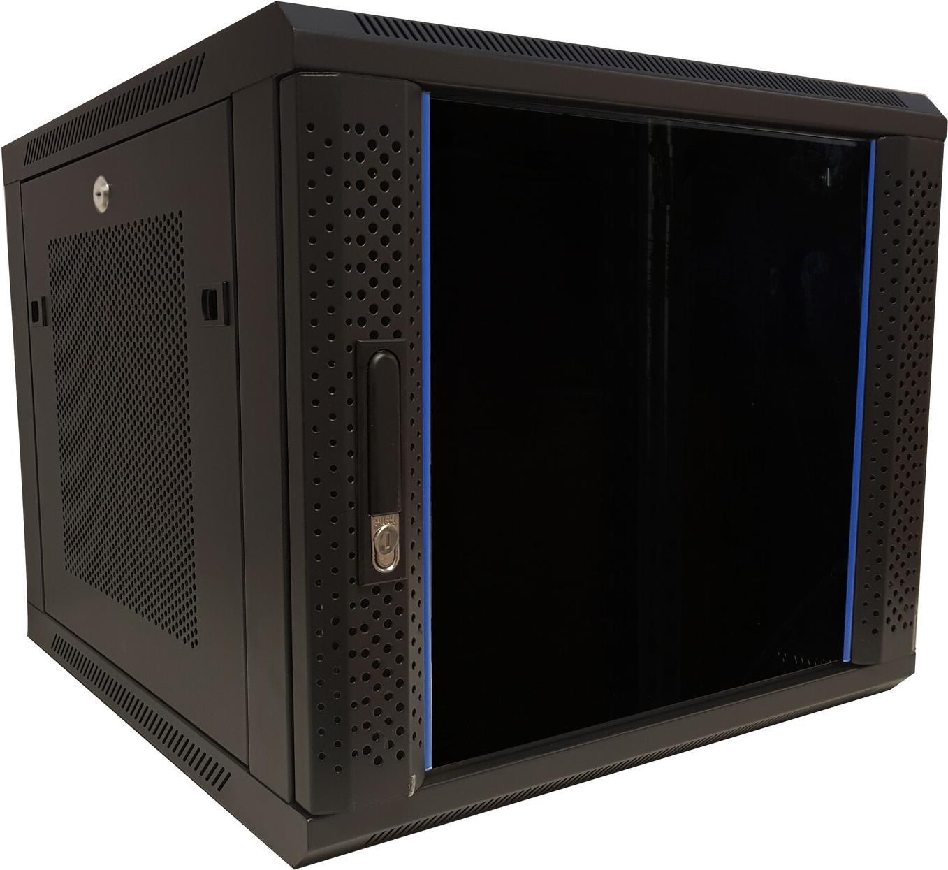 Купить DSIT 9 HE Serverschrank, 19” Wandgehäuse mit Glastür und Perforierte Seitenwände (BxTxH) 600 x 600 x 501mm (DS6609ZP) в магазине wardena.ru