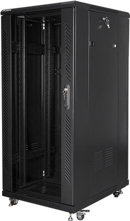 Купить Lanberg FF01-6827-12B Rack 27U Freistehendes Gestell Schwarz (FF01-6827-12B) в магазине wardena.ru