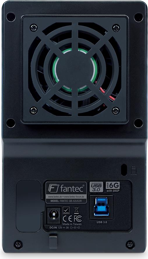 Купить FANTEC QB-X2US3R - Festplatten-Array - 2 Schächte (SATA-600) - USB3.0 (extern) (1826) в магазине wardena.ru
