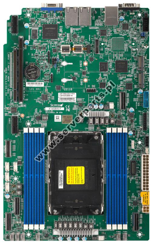 Купить Motherboard Supermicro MBD-X14SBW-F SoC LGA4710 Socket E2 SATA M.2 DDR5 IPMI в магазине wardena.ru
