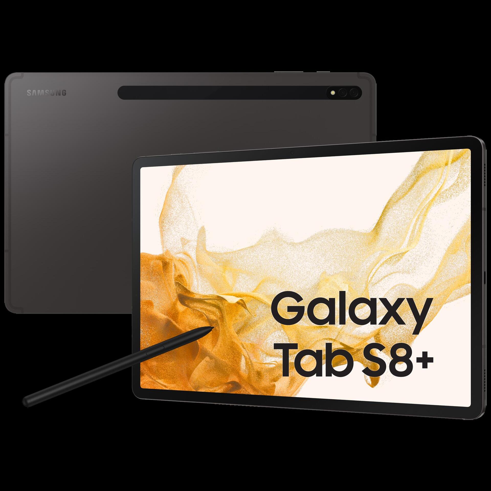 Купить Samsung Galaxy Tab S8+ - Tablet - Android - 256 GB - 31.5 cm (12.4") Super AMOLED (2800 x 1752) - microSD-Steckplatz - Graphite (SM-X800NZABEUE) в магазине wardena.ru