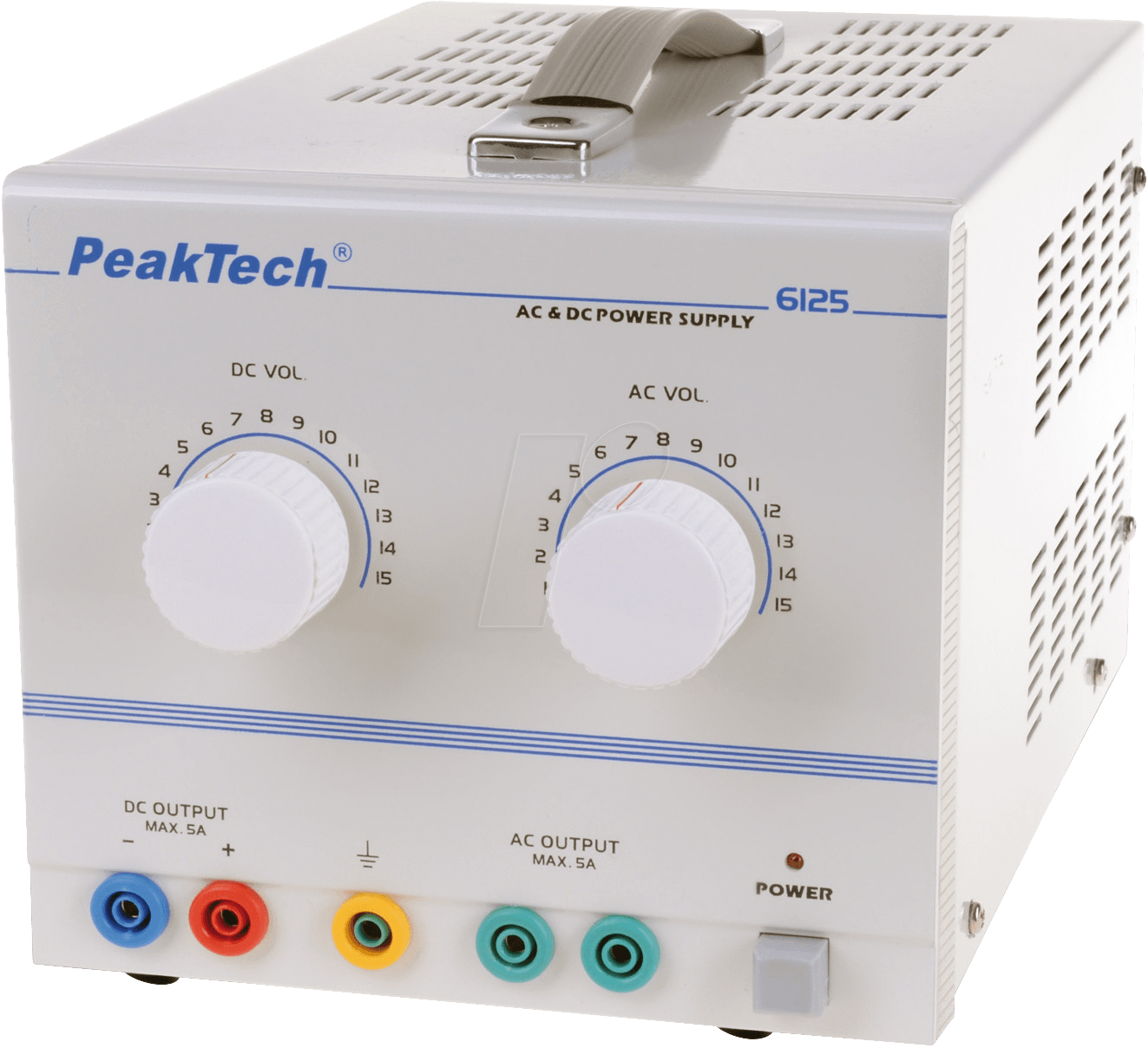 Купить PeakTech AC-Netzteil und DC-Stromversorgung 2 Kan. ...15 VDC VDC 5 A / ...15 VAC VAC 5 (PeakTech 6125) (P 6125) в магазине wardena.ru