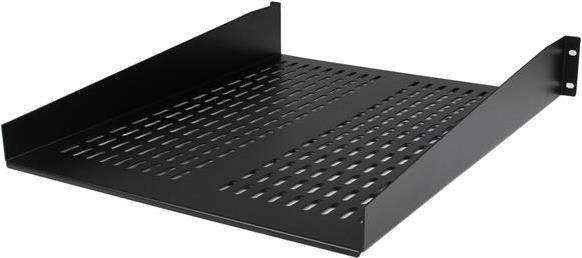 Купить StarTech.com 2 HE Fest montierter Fachboden für Server Rack - Schrank bis 22 Kg - 55cm Tief - belüftet - Rack-Shelf (belüftet) - Schwarz - 2U - 55,9 cm (22") (CABSHELF22V) в магазине wardena.ru