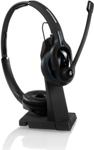 Купить EPOS | SENNHEISER MB Pro2 UC ML beidseitiges Mobile Bluetooth Business Headset mit Ladestaender BT-Dongle fuer UC mit MS Lync (506046) в магазине wardena.ru