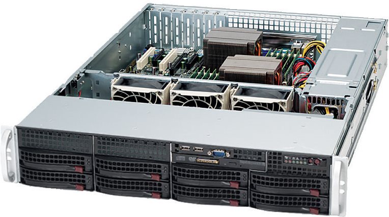 Купить Supermicro SC825 TQ-563LPB - Rack - einbaufähig - 2U - Erweitertes ATX - SATA/SAS - Hot-Swap 560 Watt - Schwarz (CSE-825TQ-563LPB) в магазине wardena.ru