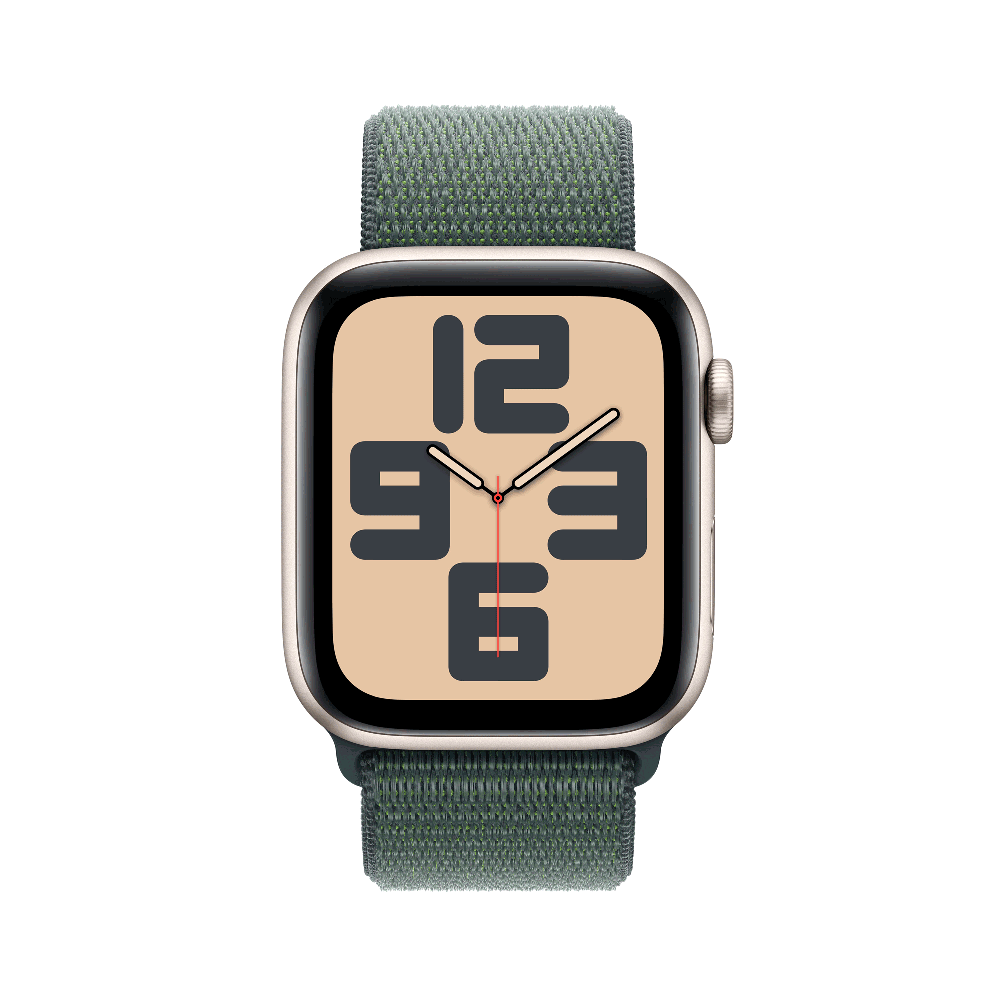 Купить Apple Watch SE GPS 44mm Starlight Aluminium Case mit Lake Green Sport Band (MXEW3QF/A) в магазине wardena.ru
